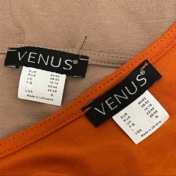 🆕VENUS 2-Top BUNDLE Ruched, Drape Neck, Long Sleeve Tops Sz S-M - Picture 9 of 9